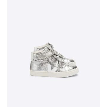 Veja ESPLAR MID FURED SUEDE Hoog Kinderen Zilver | BE 700GSO